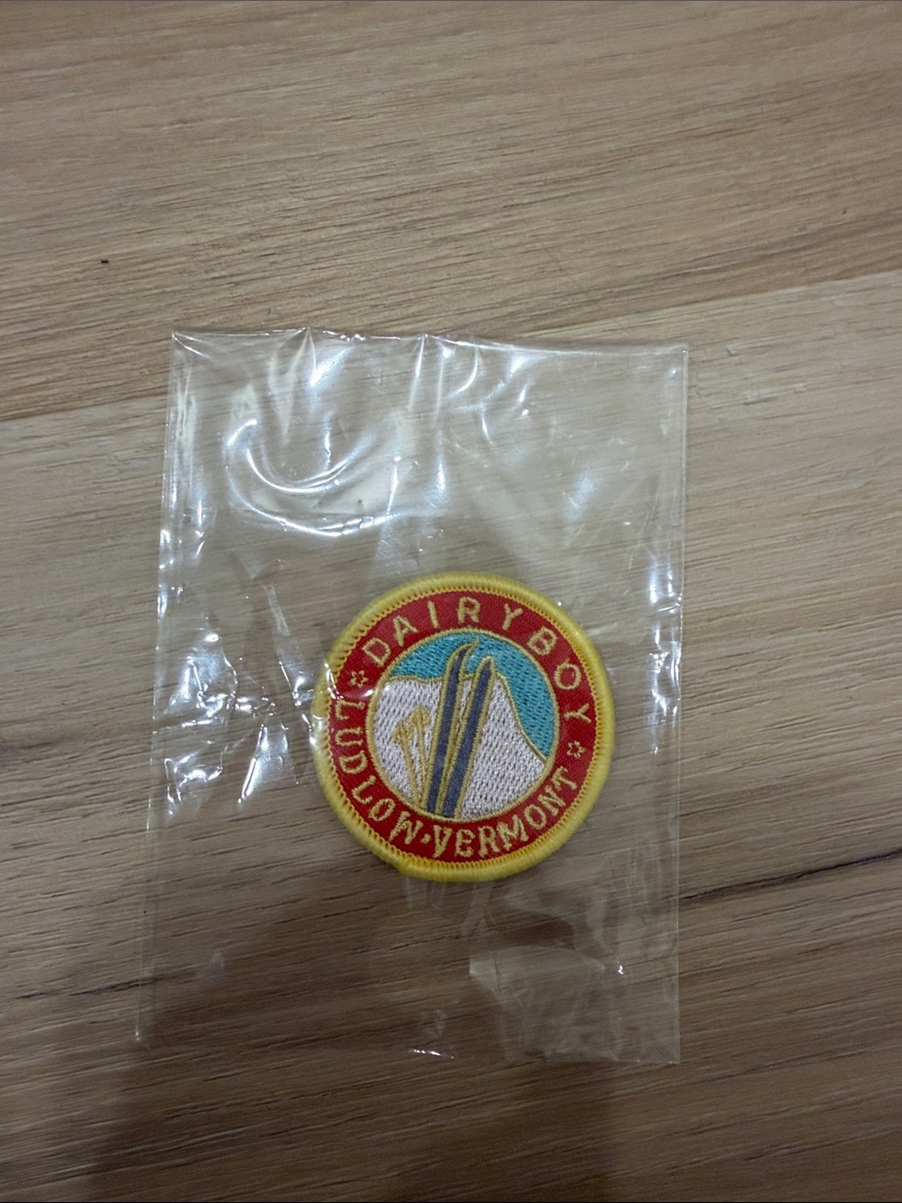Dairy boy Embroidered Red & Yellow Patch – Dairy Boy Ludlow Vermont BRAND NEW